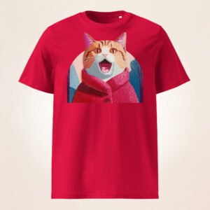 Cat in the Red Coat | Unisex organic cotton t-shirt