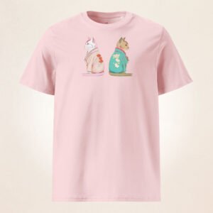 2 Cats with Kimono | organic cotton t-shirt
